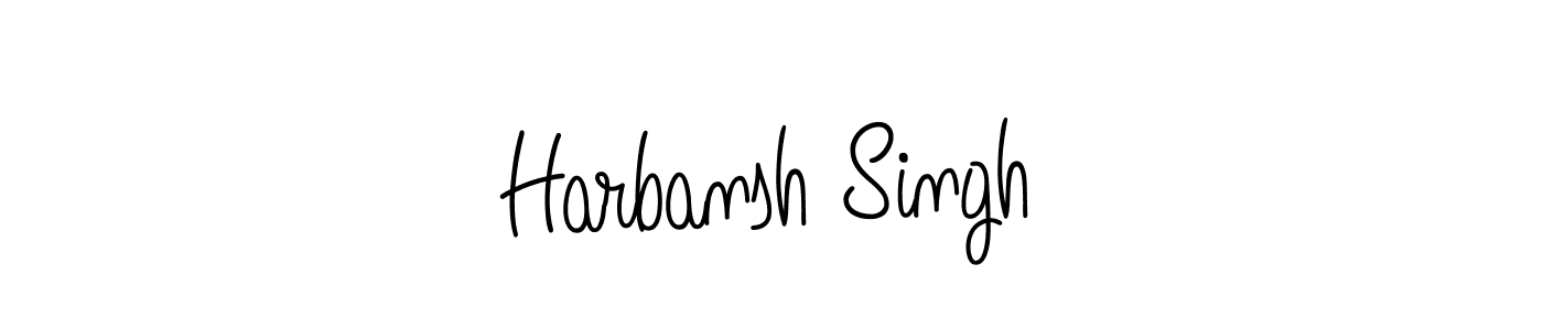 How to Draw Harbansh Singh signature style? Angelique-Rose-font-FFP is a latest design signature styles for name Harbansh Singh. Harbansh Singh signature style 5 images and pictures png