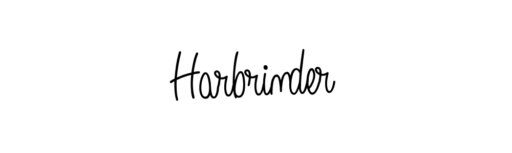 Create a beautiful signature design for name Harbrinder. With this signature (Angelique-Rose-font-FFP) fonts, you can make a handwritten signature for free. Harbrinder signature style 5 images and pictures png