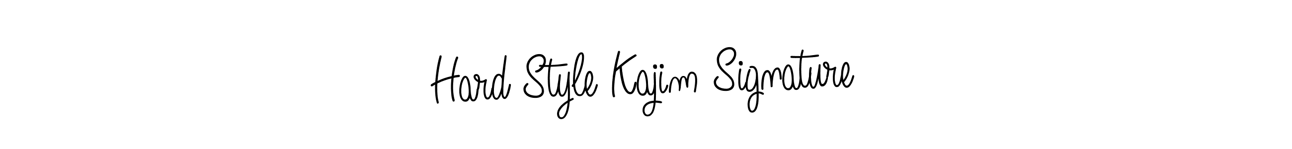 Design your own signature with our free online signature maker. With this signature software, you can create a handwritten (Angelique-Rose-font-FFP) signature for name Hard Style Kajim Signature. Hard Style Kajim Signature signature style 5 images and pictures png