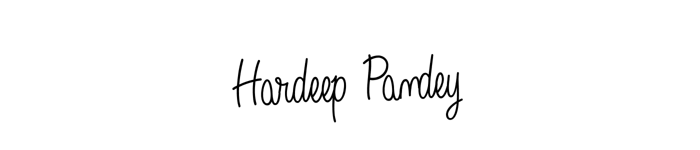 Also we have Hardeep Pandey name is the best signature style. Create professional handwritten signature collection using Angelique-Rose-font-FFP autograph style. Hardeep Pandey signature style 5 images and pictures png