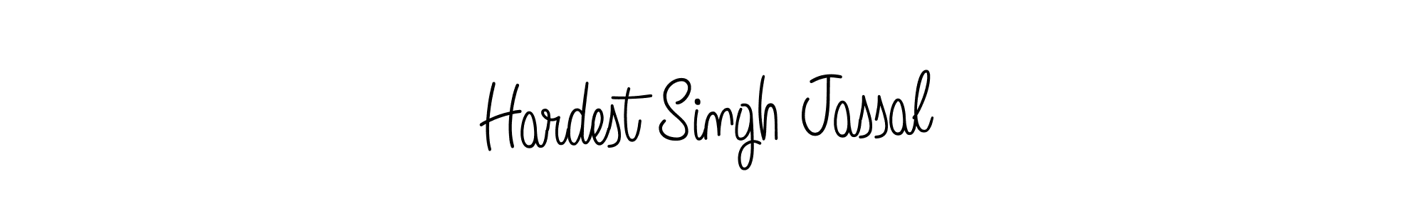 Design your own signature with our free online signature maker. With this signature software, you can create a handwritten (Angelique-Rose-font-FFP) signature for name Hardest Singh Jassal. Hardest Singh Jassal signature style 5 images and pictures png