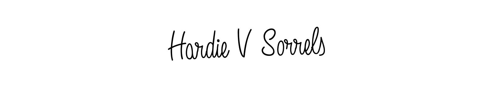 Also we have Hardie V Sorrels name is the best signature style. Create professional handwritten signature collection using Angelique-Rose-font-FFP autograph style. Hardie V Sorrels signature style 5 images and pictures png