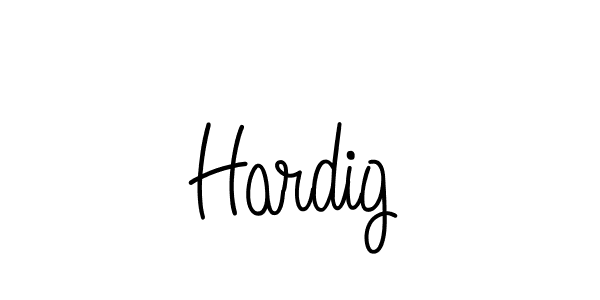 Make a beautiful signature design for name Hardig. With this signature (Angelique-Rose-font-FFP) style, you can create a handwritten signature for free. Hardig signature style 5 images and pictures png