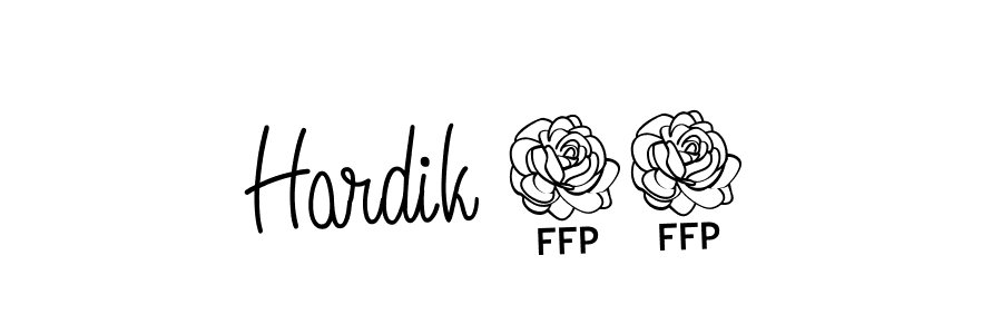 How to Draw Hardik 33 signature style? Angelique-Rose-font-FFP is a latest design signature styles for name Hardik 33. Hardik 33 signature style 5 images and pictures png