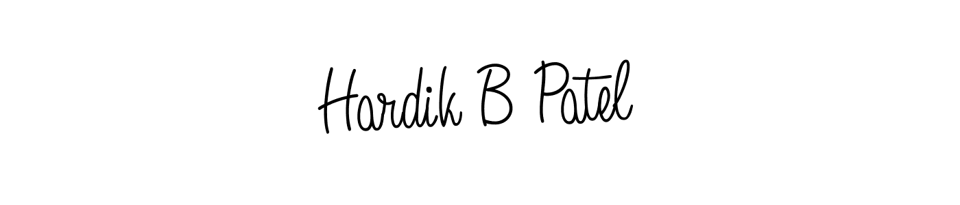 How to make Hardik B Patel signature? Angelique-Rose-font-FFP is a professional autograph style. Create handwritten signature for Hardik B Patel name. Hardik B Patel signature style 5 images and pictures png