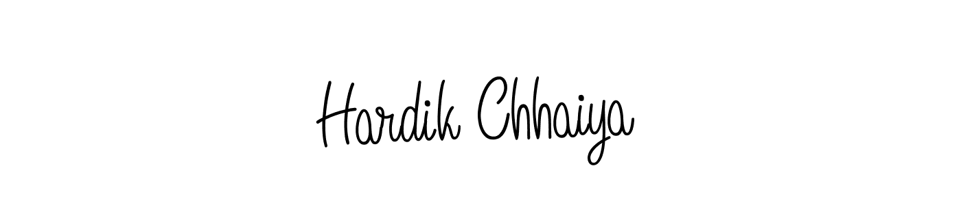 How to make Hardik Chhaiya signature? Angelique-Rose-font-FFP is a professional autograph style. Create handwritten signature for Hardik Chhaiya name. Hardik Chhaiya signature style 5 images and pictures png