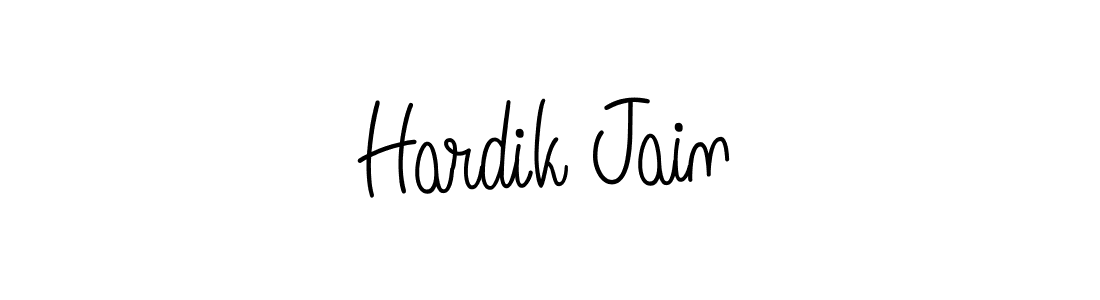 Create a beautiful signature design for name Hardik Jain. With this signature (Angelique-Rose-font-FFP) fonts, you can make a handwritten signature for free. Hardik Jain signature style 5 images and pictures png