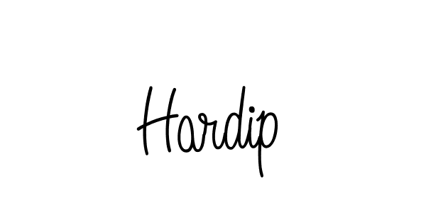 Use a signature maker to create a handwritten signature online. With this signature software, you can design (Angelique-Rose-font-FFP) your own signature for name Hardip. Hardip signature style 5 images and pictures png