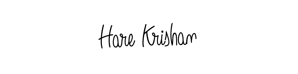 Make a beautiful signature design for name Hare Krishan. With this signature (Angelique-Rose-font-FFP) style, you can create a handwritten signature for free. Hare Krishan signature style 5 images and pictures png