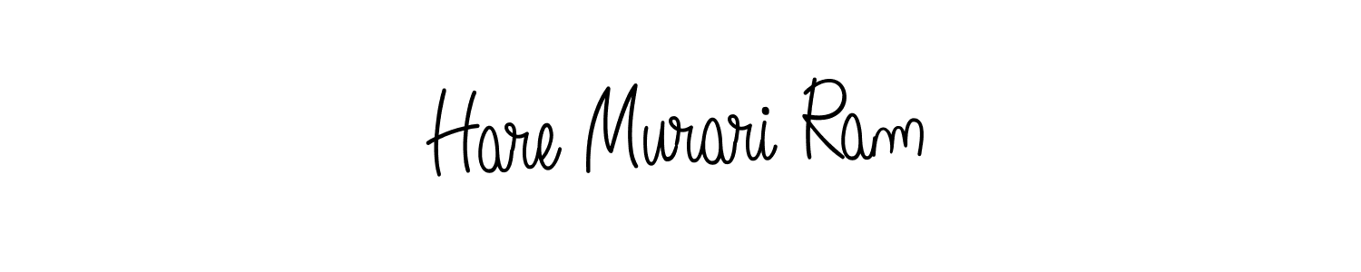 Use a signature maker to create a handwritten signature online. With this signature software, you can design (Angelique-Rose-font-FFP) your own signature for name Hare Murari Ram. Hare Murari Ram signature style 5 images and pictures png