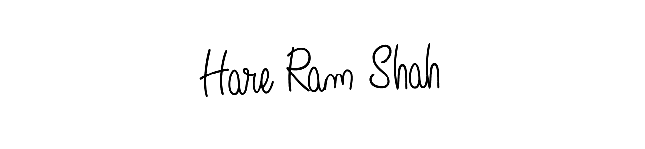 How to make Hare Ram Shah name signature. Use Angelique-Rose-font-FFP style for creating short signs online. This is the latest handwritten sign. Hare Ram Shah signature style 5 images and pictures png