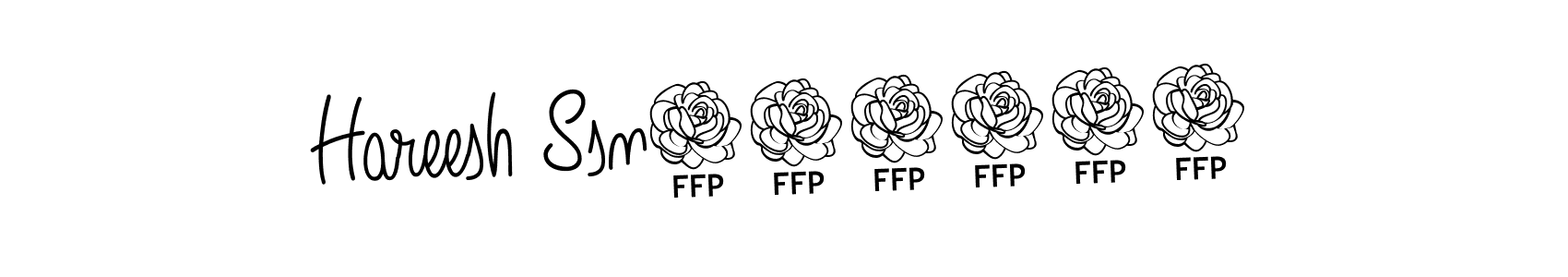 Use a signature maker to create a handwritten signature online. With this signature software, you can design (Angelique-Rose-font-FFP) your own signature for name Hareesh Ssn054283. Hareesh Ssn054283 signature style 5 images and pictures png