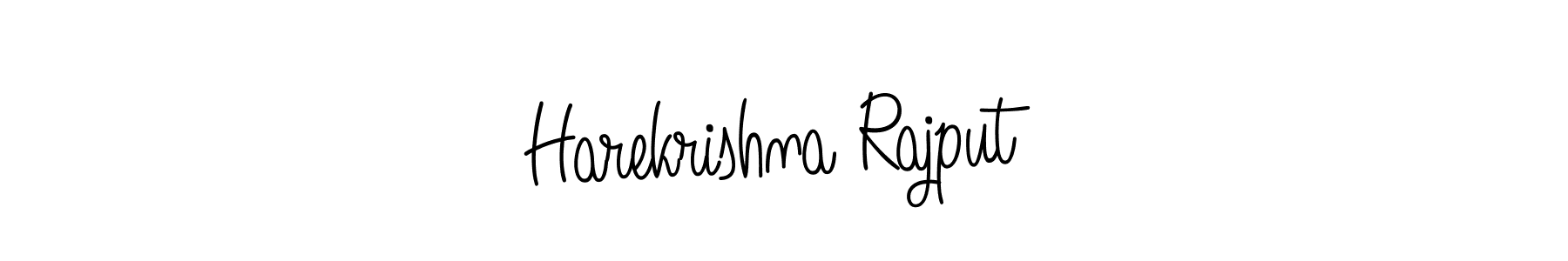 How to Draw Harekrishna Rajput signature style? Angelique-Rose-font-FFP is a latest design signature styles for name Harekrishna Rajput. Harekrishna Rajput signature style 5 images and pictures png