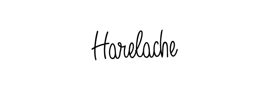 Harelache stylish signature style. Best Handwritten Sign (Angelique-Rose-font-FFP) for my name. Handwritten Signature Collection Ideas for my name Harelache. Harelache signature style 5 images and pictures png