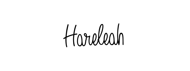 You should practise on your own different ways (Angelique-Rose-font-FFP) to write your name (Hareleah) in signature. don't let someone else do it for you. Hareleah signature style 5 images and pictures png