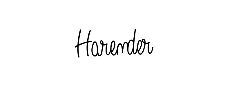 Make a beautiful signature design for name Harender. Use this online signature maker to create a handwritten signature for free. Harender signature style 5 images and pictures png