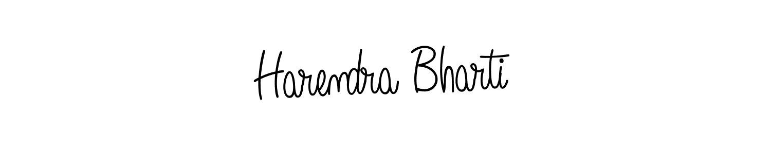 Once you've used our free online signature maker to create your best signature Angelique-Rose-font-FFP style, it's time to enjoy all of the benefits that Harendra Bharti name signing documents. Harendra Bharti signature style 5 images and pictures png