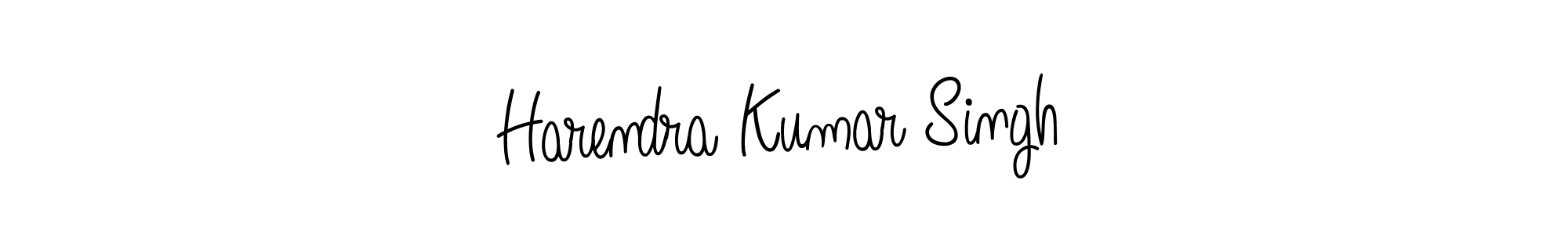 Use a signature maker to create a handwritten signature online. With this signature software, you can design (Angelique-Rose-font-FFP) your own signature for name Harendra Kumar Singh. Harendra Kumar Singh signature style 5 images and pictures png