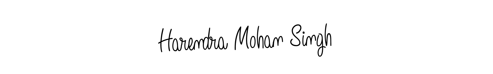 Also we have Harendra Mohan Singh name is the best signature style. Create professional handwritten signature collection using Angelique-Rose-font-FFP autograph style. Harendra Mohan Singh signature style 5 images and pictures png