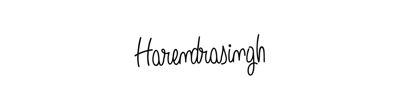 Harendrasingh stylish signature style. Best Handwritten Sign (Angelique-Rose-font-FFP) for my name. Handwritten Signature Collection Ideas for my name Harendrasingh. Harendrasingh signature style 5 images and pictures png