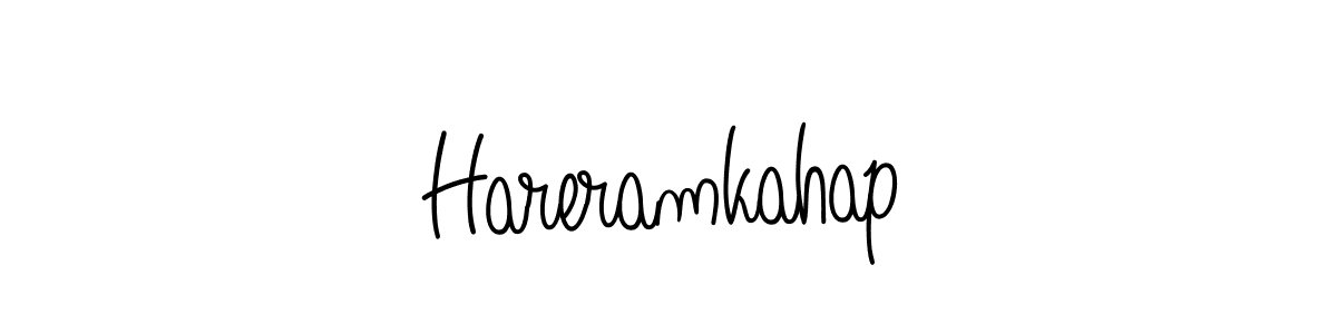 Hareramkahap stylish signature style. Best Handwritten Sign (Angelique-Rose-font-FFP) for my name. Handwritten Signature Collection Ideas for my name Hareramkahap. Hareramkahap signature style 5 images and pictures png