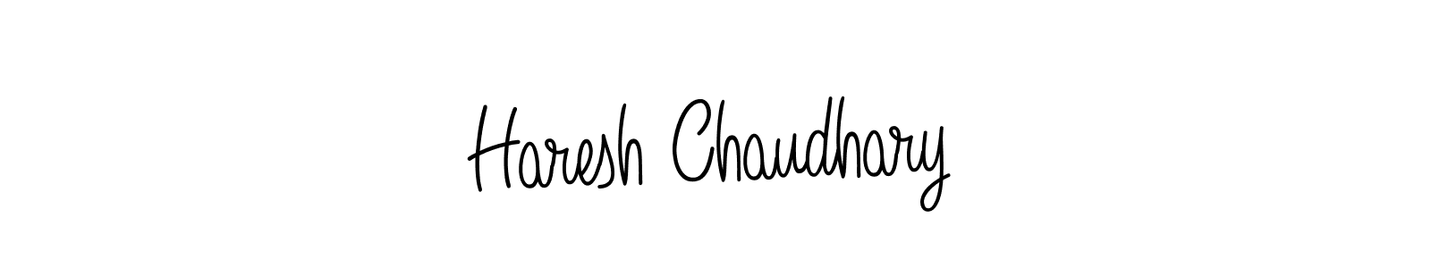 Design your own signature with our free online signature maker. With this signature software, you can create a handwritten (Angelique-Rose-font-FFP) signature for name Haresh Chaudhary. Haresh Chaudhary signature style 5 images and pictures png