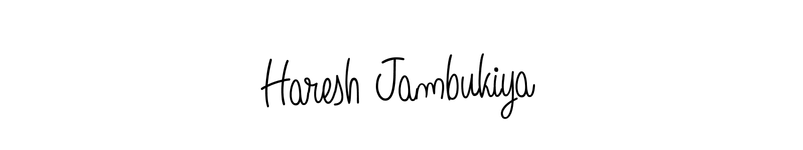 Also we have Haresh Jambukiya name is the best signature style. Create professional handwritten signature collection using Angelique-Rose-font-FFP autograph style. Haresh Jambukiya signature style 5 images and pictures png