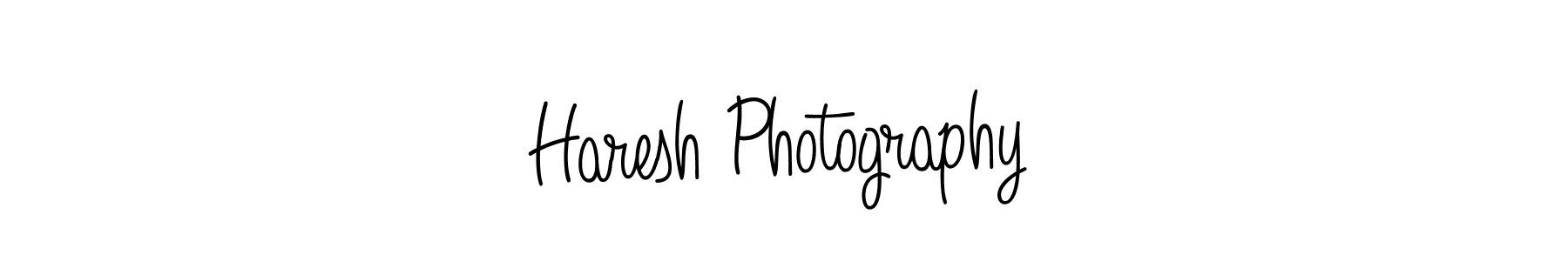 How to make Haresh Photography name signature. Use Angelique-Rose-font-FFP style for creating short signs online. This is the latest handwritten sign. Haresh Photography signature style 5 images and pictures png