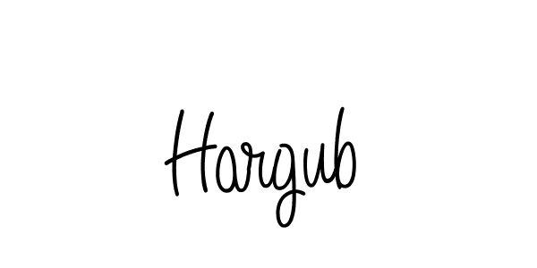 How to Draw Hargub signature style? Angelique-Rose-font-FFP is a latest design signature styles for name Hargub. Hargub signature style 5 images and pictures png