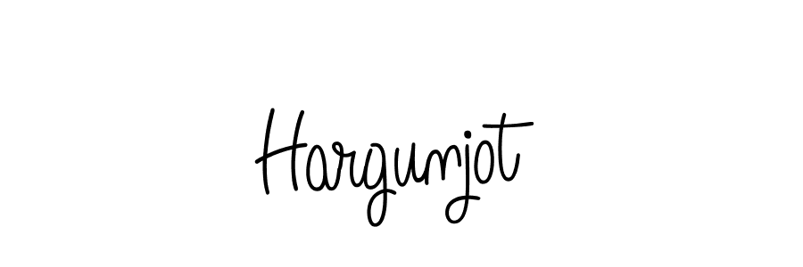 Design your own signature with our free online signature maker. With this signature software, you can create a handwritten (Angelique-Rose-font-FFP) signature for name Hargunjot. Hargunjot signature style 5 images and pictures png