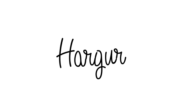 Design your own signature with our free online signature maker. With this signature software, you can create a handwritten (Angelique-Rose-font-FFP) signature for name Hargur. Hargur signature style 5 images and pictures png