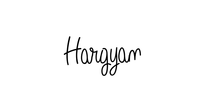 Hargyan stylish signature style. Best Handwritten Sign (Angelique-Rose-font-FFP) for my name. Handwritten Signature Collection Ideas for my name Hargyan. Hargyan signature style 5 images and pictures png