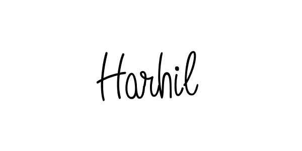 if you are searching for the best signature style for your name Harhil. so please give up your signature search. here we have designed multiple signature styles  using Angelique-Rose-font-FFP. Harhil signature style 5 images and pictures png