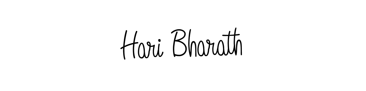 You should practise on your own different ways (Angelique-Rose-font-FFP) to write your name (Hari Bharath) in signature. don't let someone else do it for you. Hari Bharath signature style 5 images and pictures png