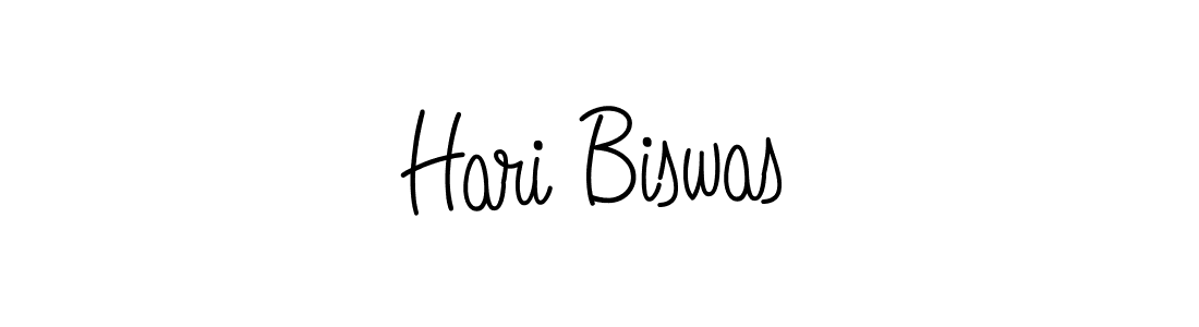 You should practise on your own different ways (Angelique-Rose-font-FFP) to write your name (Hari Biswas) in signature. don't let someone else do it for you. Hari Biswas signature style 5 images and pictures png