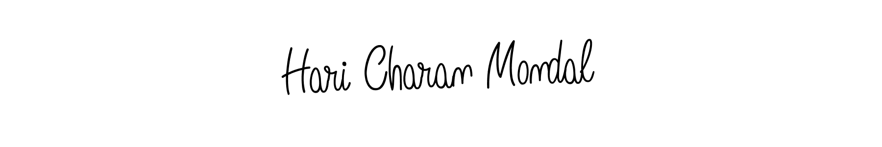 Make a beautiful signature design for name Hari Charan Mondal. With this signature (Angelique-Rose-font-FFP) style, you can create a handwritten signature for free. Hari Charan Mondal signature style 5 images and pictures png