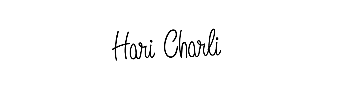 How to Draw Hari Charli signature style? Angelique-Rose-font-FFP is a latest design signature styles for name Hari Charli. Hari Charli signature style 5 images and pictures png