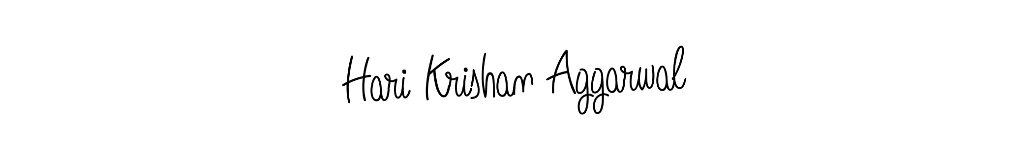 Design your own signature with our free online signature maker. With this signature software, you can create a handwritten (Angelique-Rose-font-FFP) signature for name Hari Krishan Aggarwal. Hari Krishan Aggarwal signature style 5 images and pictures png