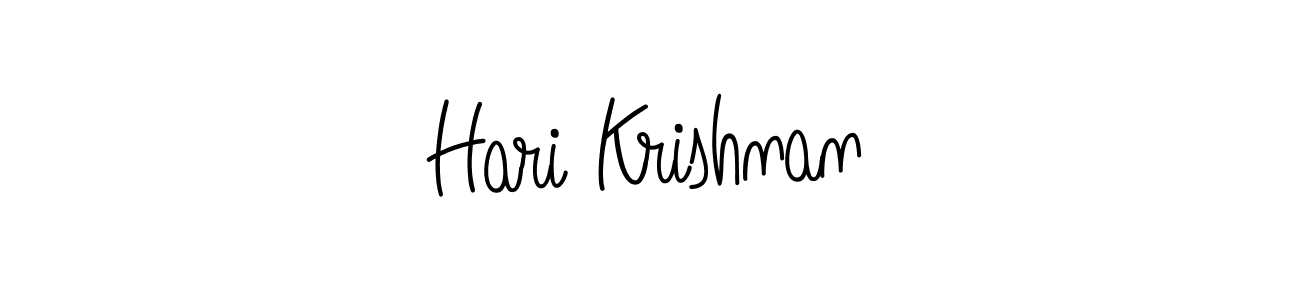 Create a beautiful signature design for name Hari Krishnan. With this signature (Angelique-Rose-font-FFP) fonts, you can make a handwritten signature for free. Hari Krishnan signature style 5 images and pictures png