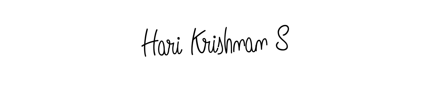 Hari Krishnan S stylish signature style. Best Handwritten Sign (Angelique-Rose-font-FFP) for my name. Handwritten Signature Collection Ideas for my name Hari Krishnan S. Hari Krishnan S signature style 5 images and pictures png