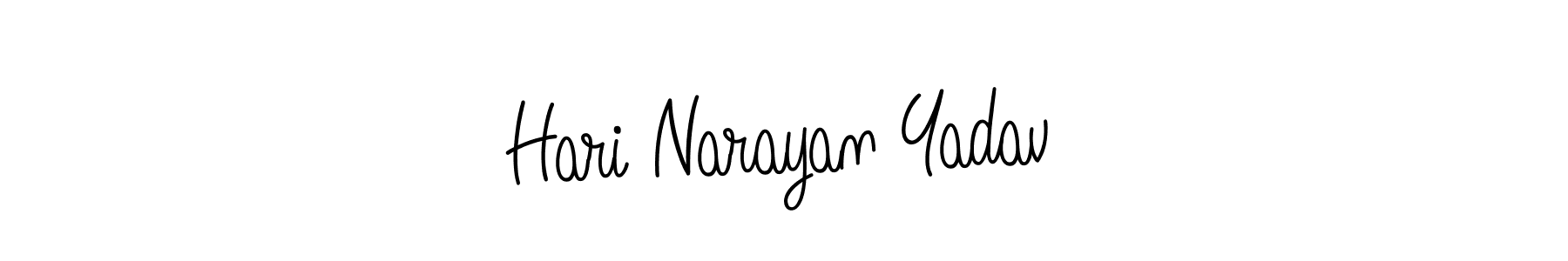 Hari Narayan Yadav stylish signature style. Best Handwritten Sign (Angelique-Rose-font-FFP) for my name. Handwritten Signature Collection Ideas for my name Hari Narayan Yadav. Hari Narayan Yadav signature style 5 images and pictures png