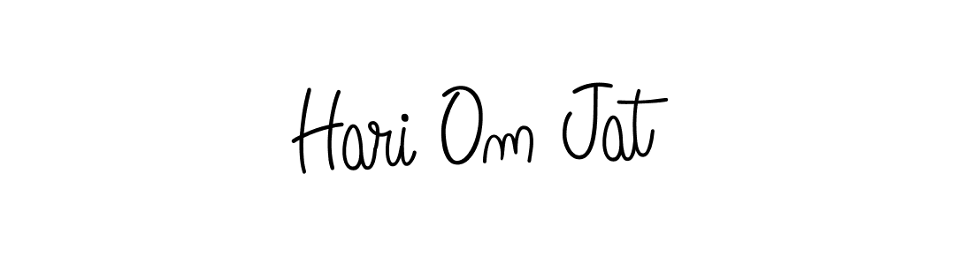 The best way (Angelique-Rose-font-FFP) to make a short signature is to pick only two or three words in your name. The name Hari Om Jat include a total of six letters. For converting this name. Hari Om Jat signature style 5 images and pictures png