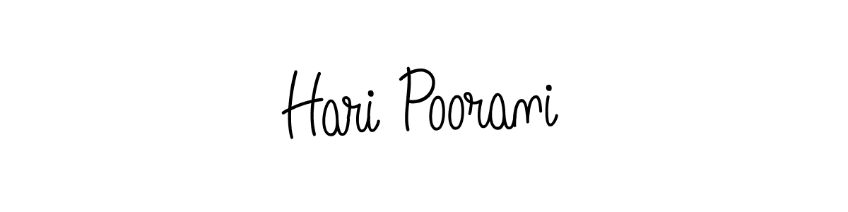 It looks lik you need a new signature style for name Hari Poorani. Design unique handwritten (Angelique-Rose-font-FFP) signature with our free signature maker in just a few clicks. Hari Poorani signature style 5 images and pictures png