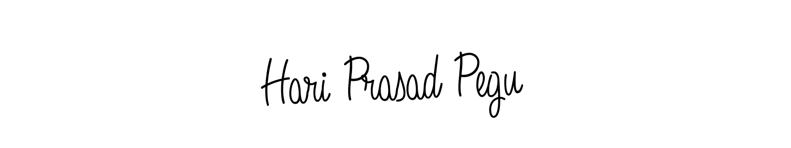 Use a signature maker to create a handwritten signature online. With this signature software, you can design (Angelique-Rose-font-FFP) your own signature for name Hari Prasad Pegu. Hari Prasad Pegu signature style 5 images and pictures png