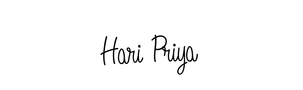 Hari Priya stylish signature style. Best Handwritten Sign (Angelique-Rose-font-FFP) for my name. Handwritten Signature Collection Ideas for my name Hari Priya. Hari Priya signature style 5 images and pictures png