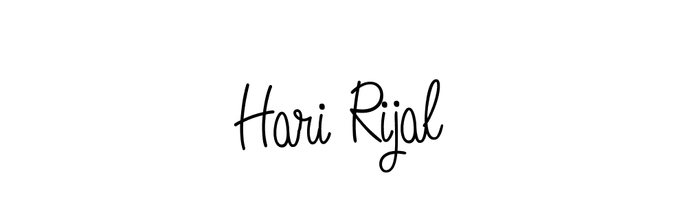 Make a short Hari Rijal signature style. Manage your documents anywhere anytime using Angelique-Rose-font-FFP. Create and add eSignatures, submit forms, share and send files easily. Hari Rijal signature style 5 images and pictures png