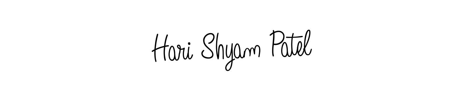 Make a beautiful signature design for name Hari Shyam Patel. With this signature (Angelique-Rose-font-FFP) style, you can create a handwritten signature for free. Hari Shyam Patel signature style 5 images and pictures png