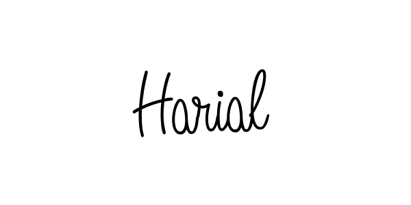 if you are searching for the best signature style for your name Harial. so please give up your signature search. here we have designed multiple signature styles  using Angelique-Rose-font-FFP. Harial signature style 5 images and pictures png