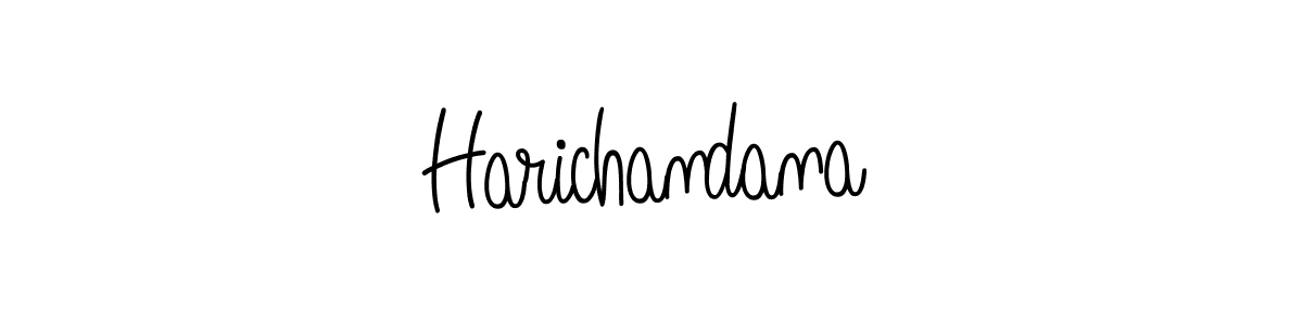 Also we have Harichandana name is the best signature style. Create professional handwritten signature collection using Angelique-Rose-font-FFP autograph style. Harichandana signature style 5 images and pictures png