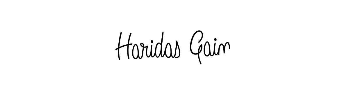 How to make Haridas Gain signature? Angelique-Rose-font-FFP is a professional autograph style. Create handwritten signature for Haridas Gain name. Haridas Gain signature style 5 images and pictures png